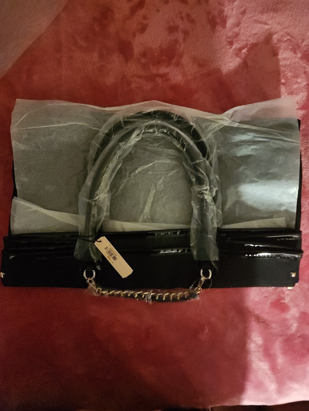 ✨️NWT Stunning VICTORIA SECRET TOTE BAG/ Beautiful Sprakling Gold/ Black ✨️ - Picture 13 of 16